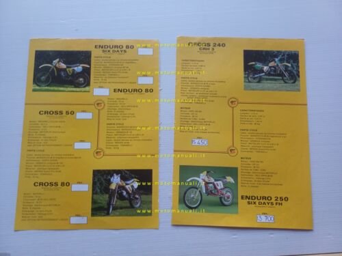 Ancillotti catalogo produzione modelli 1980 depliant FRANCESE originale