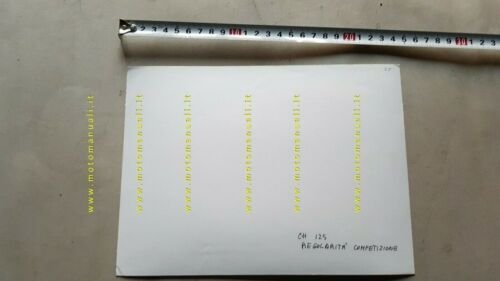 Ancillotti CH 125 Regolarit Competizione 1977 foto cartella stampa originale