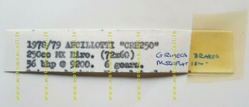 Ancillotti CRE 250 Cross 1978-79 foto cartella stampa originale no …