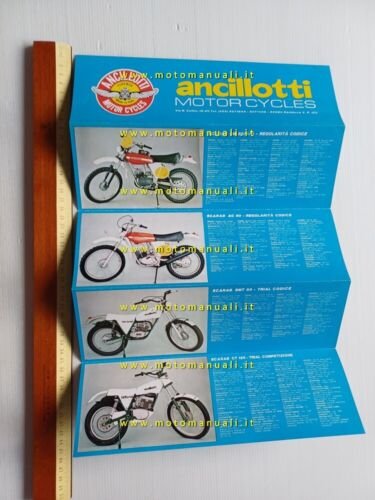 Ancillotti produzione modelli 1977 depliant originale italiano