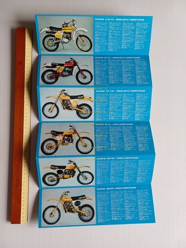Ancillotti produzione modelli 1978 cross enduro trial depliant originale