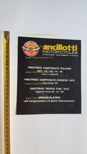 Ancillotti Scarab 50 Cross Casa 1977 depliant originale moto brochure