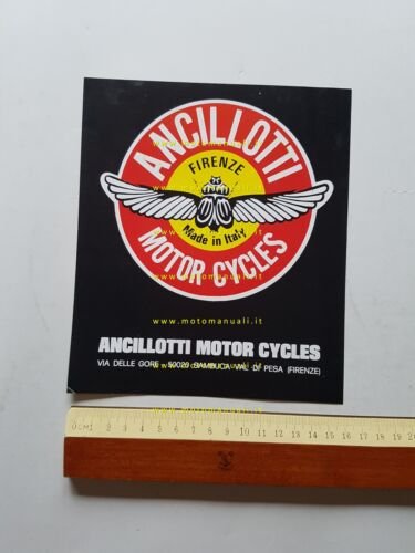 Ancillotti Scarab A 50 Regolarità Casa 1975 depliant italiano originale