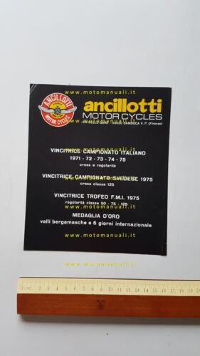 Ancillotti Scarab AC 50 Regolarit Codice depliant originale italiano