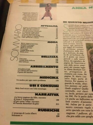 Anna Annabella Rivista Magazine 1 Novembre 1986 n.44 Sting | Immagine Gallery 2