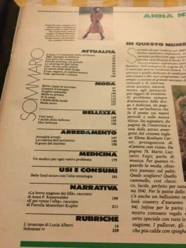 Anna Annabella Rivista Magazine 1 Novembre 1986 n.44 Sting