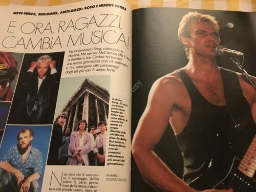 Anna Annabella Rivista Magazine 1 Novembre 1986 n.44 Sting