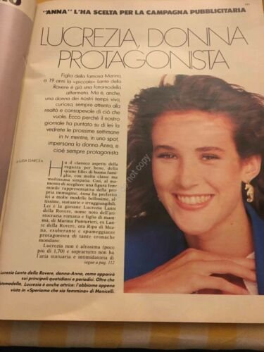 Anna Annabella Rivista Magazine 10 Maggio 1986 n.19 Lucrezia Lante …