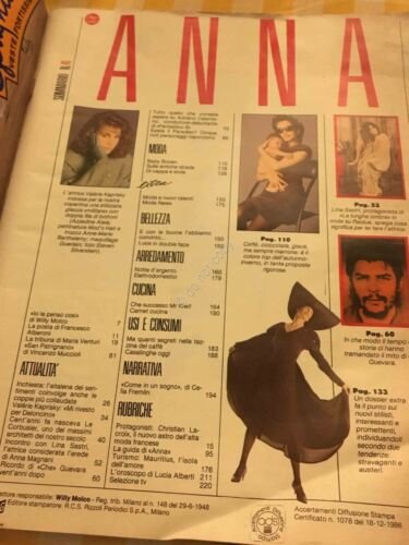 Anna Annabella Rivista Magazine 10 Ottobre 1987 n.41 Che Guevara