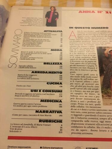 Anna Annabella Rivista Magazine 24 Maggio 1986 n.21 Sofia d'Asburgo