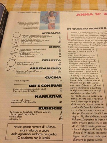 Anna Annabella Rivista Magazine 28 Giugno 1986 n.26 Eros Ramazzotti | Immagine Gallery 2