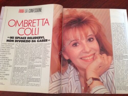 Anna Rivista Magazine 19 Gennaio 1989 n. 3 Ombretta Colli …