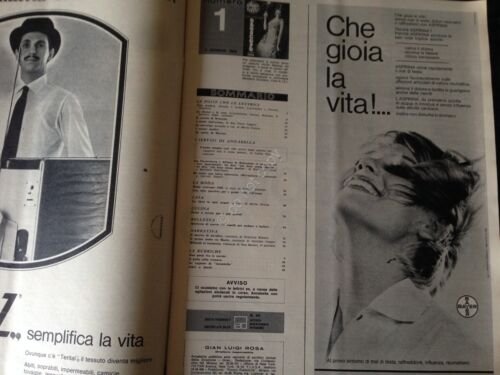 Annabella Rivista Magazine 1 Gennaio 1965 n.1 Fustenberg C. Baker