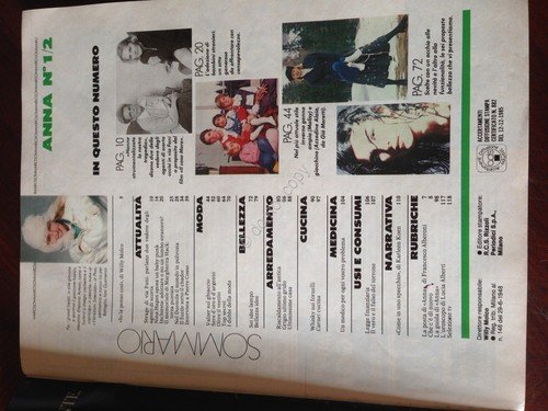 Annabella Rivista Magazine 10 Gennaio 1987 n.1/2 Pierre Cosso Margherita …
