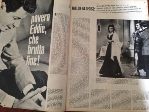 Annabella Rivista Magazine 15 Aprile 1962 n.15 Liz Taylor Umberto …