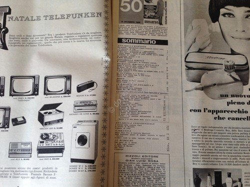 Annabella Rivista Magazine 15 Dicembre 1966 n.50 Lollo Bobby Solo … | Immagine Gallery 2