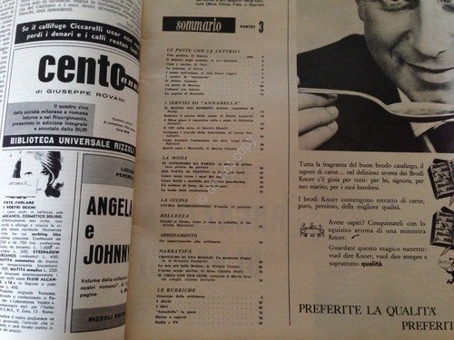 Annabella Rivista Magazine 15 Gennaio 1961 N. 3 Belmondo Mina … | Immagine Gallery 2