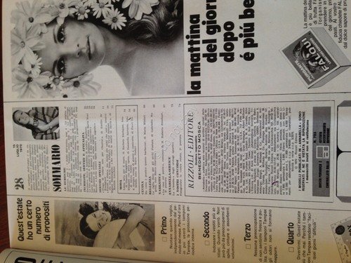 Annabella Rivista Magazine 15 Luglio 1970 N.28 W. Chiari Bosè …