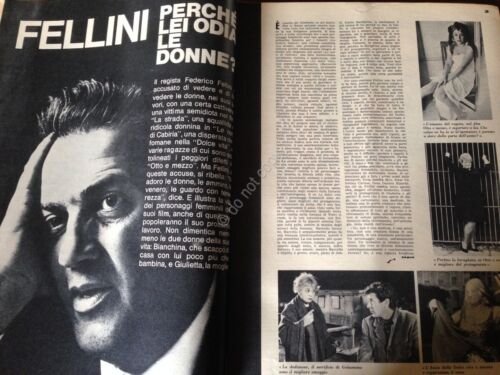 Annabella Rivista Magazine 15 Marzo 1964 n.11 Fellini