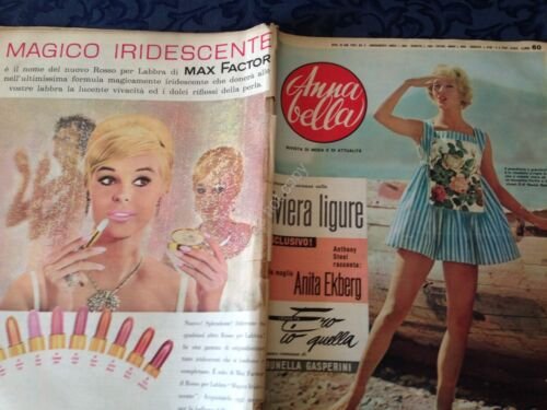 Annabella Rivista Magazine 16 Agosto 1959 n.33 A. Ekberg