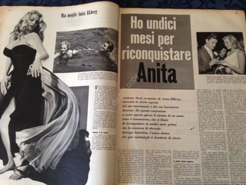 Annabella Rivista Magazine 16 Agosto 1959 n.33 A. Ekberg