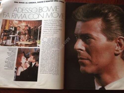 Annabella Rivista Magazine 16 Agosto 1986 n.33 Chamberlain David Bowie