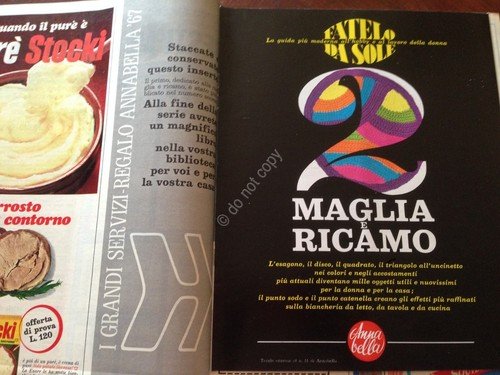 Annabella Rivista Magazine 16 Marzo 1967 n.11 Inserto maglia e …