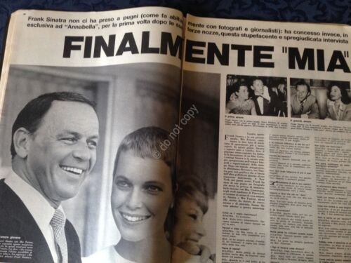 Annabella Rivista Magazine 18 Agosto 1966 n.33 Frank Sinatra Mazzinghi