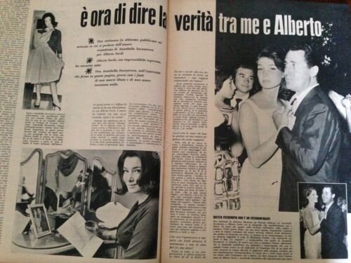 Annabella Rivista Magazine 18 Febbraio 1962 n.7 Alberto Sordi