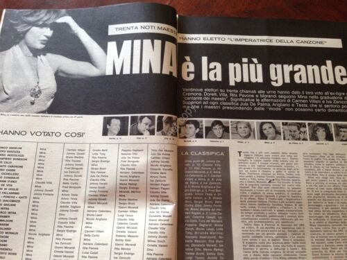 Annabella Rivista Magazine 19 Gennaio 1967 n.3 Mina Sergio Leone