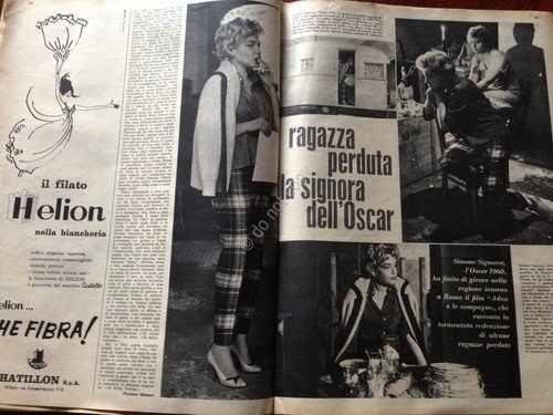 Annabella Rivista Magazine 19 Giugno 1960 N. 25 Cardinale Signoret