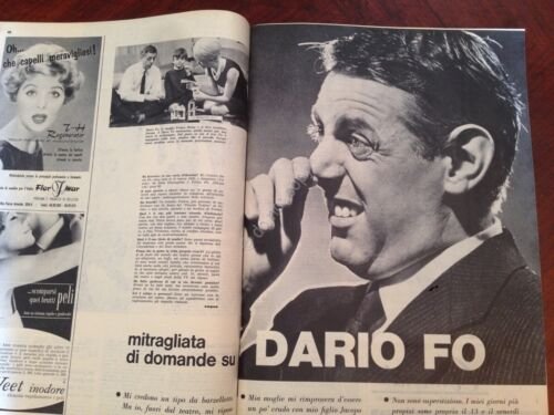 Annabella Rivista Magazine 19 Maggio 1963 n. 20 Dario Fo …