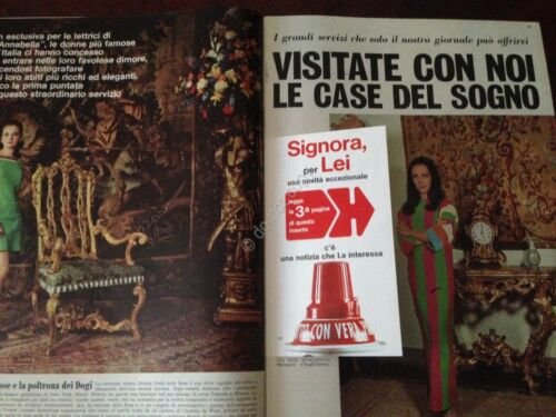 Annabella Rivista Magazine 20 Giugno 1968 n.25 Sandra Milo Pippo …