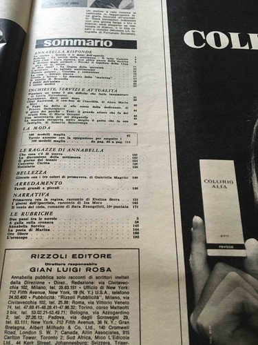 Annabella Rivista Magazine 21 Aprile 1966 n.16 Clint Eastwood Totò