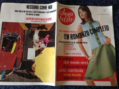 Annabella Rivista Magazine 21 Luglio 1966 n.29 Vestiti bambole Ricciola …