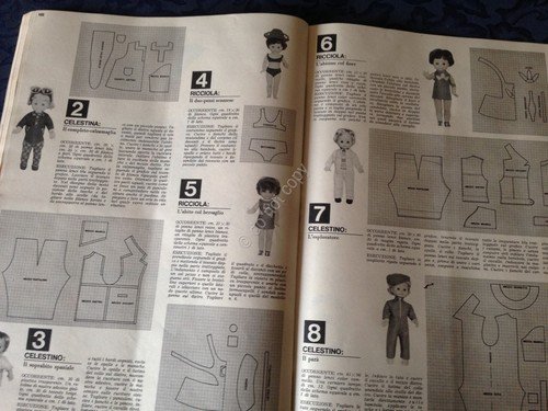 Annabella Rivista Magazine 21 Luglio 1966 n.29 Vestiti bambole Ricciola …