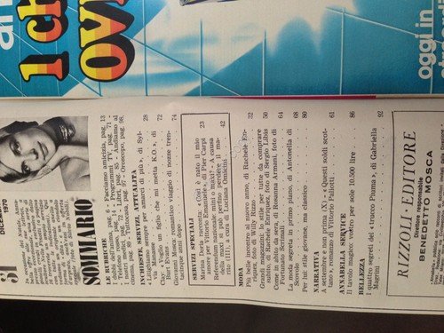 Annabella Rivista Magazine 22 Dicembre 1970 n.51 Raf Vallone Elena … | Immagine Gallery 2