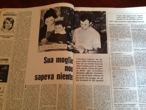 Annabella Rivista Magazine 23 Aprile 1961 n. 17 Gagarin Monica …