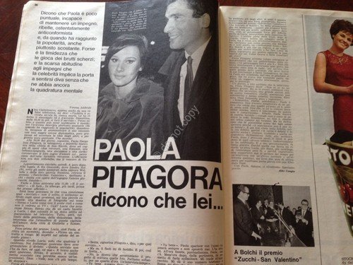 Annabella Rivista Magazine 23 Febbraio 1967 n.8 Paola Pitagora