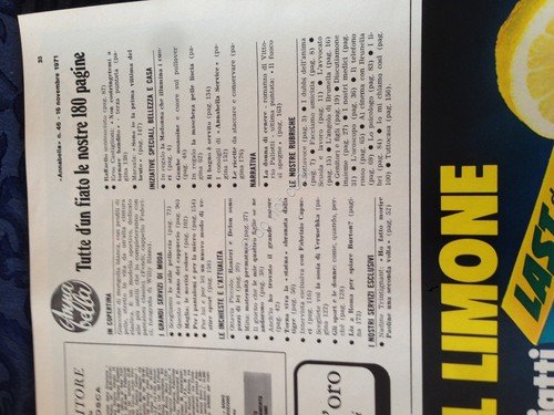 Annabella Rivista Magazine 23 Novembre 1971 n.47 Ottavia Piccolo Mina … | Immagine Gallery 4