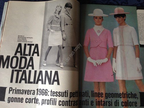 Annabella Rivista Magazine 24 Febbraio 1966 n.8 Alta Moda Italiana