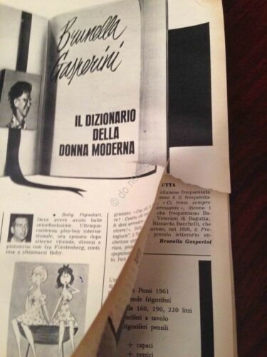 Annabella Rivista Magazine 25 Giugno 1961 n. 26 Mina