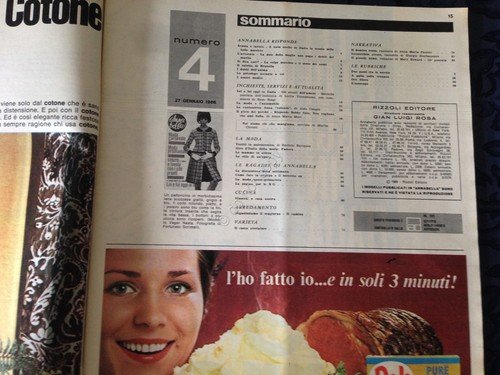 Annabella Rivista Magazine 27 Gennaio 1966 n.4 Proclemer Bobby Solo …