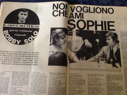 Annabella Rivista Magazine 27 Gennaio 1966 n.4 Proclemer Bobby Solo …