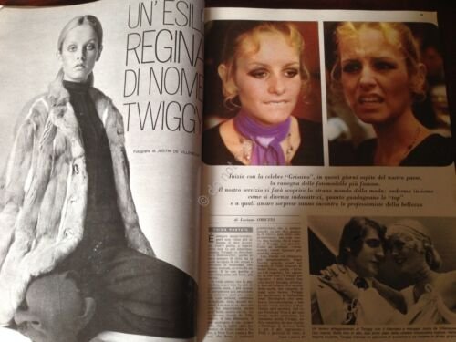 Annabella Rivista Magazine 27 Marzo 1969 n.13 Twiggy Milian