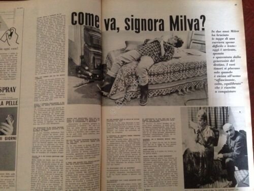 Annabella Rivista Magazine 28 Gennaio 1962 n.4 Milva Rossana Schiaffino