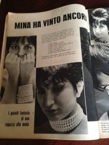 Annabella Rivista Magazine 28 Maggio 1961 n. 22 Mina Amedeo …