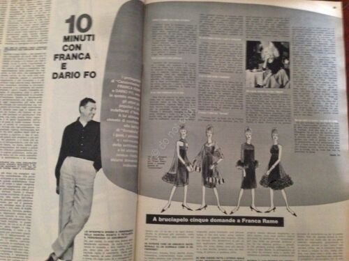 Annabella Rivista Magazine 28 Ottobre 1962 n.43 Roberto Villa Dario …