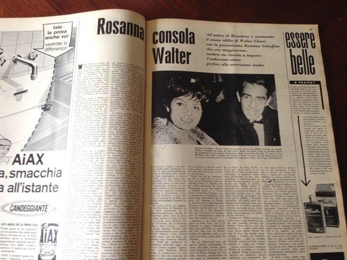 Annabella Rivista Magazine 29 Aprile 1962 n.17 Walter Chiari Anna … | Immagine Gallery 3