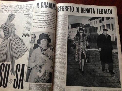 Annabella Rivista Magazine 29 Maggio 1960 N. 22 Mina Tebaldi …